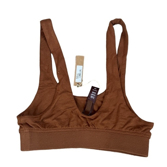 Skims XXS Lounge Bra Copper Brown NWT - Picture 3 of 4